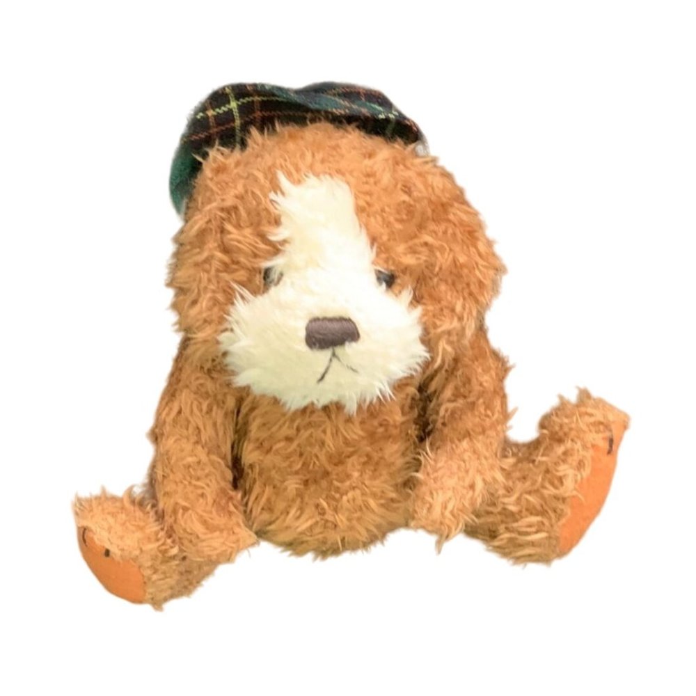 Pickford Bears Augie Plush Stuffed Animal Toy Dog Puppy Hat Beige